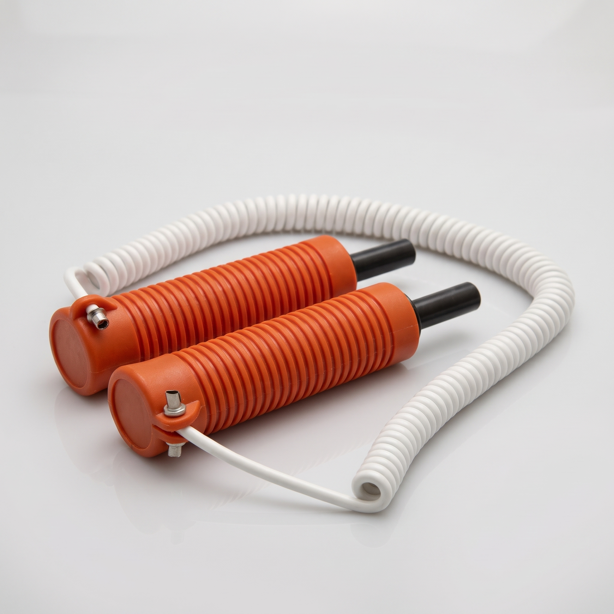 Ice fishing safety picks with spring-loaded points, cord, and ready-to-grip handles